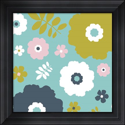 Framed Sweet Floral I Print
