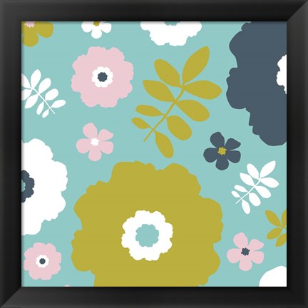 Framed Sweet Floral II Print