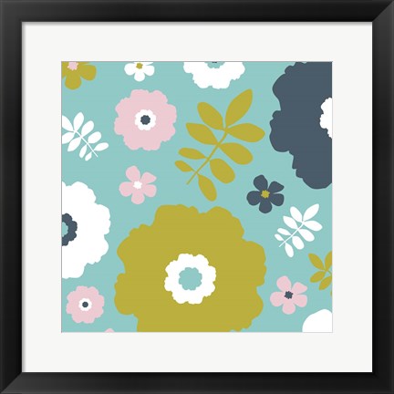 Framed Sweet Floral II Print