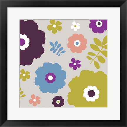 Framed Sweet Floral III Print