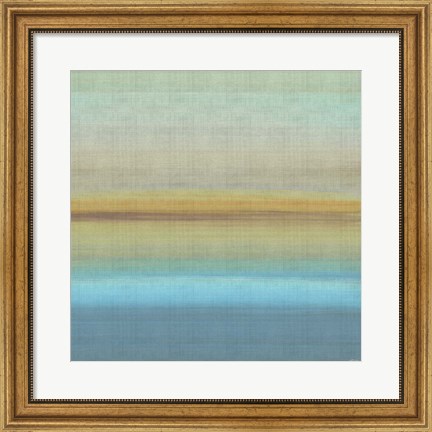 Framed Beach Layers I Print