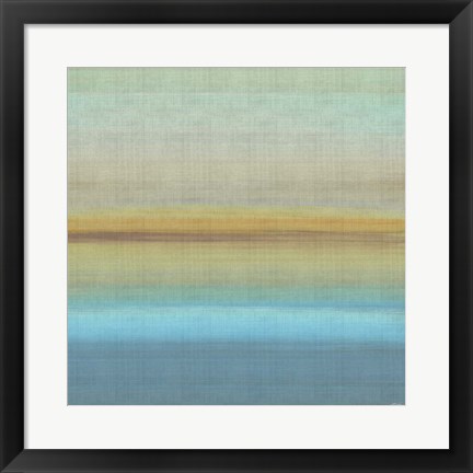 Framed Beach Layers I Print