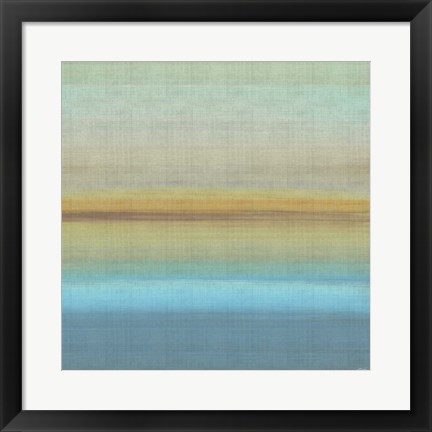 Framed Beach Layers I Print