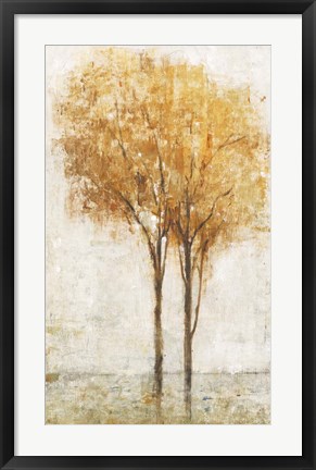 Framed Falling Leaves II Print