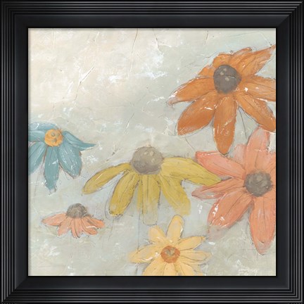 Framed Floral Fresco I Print