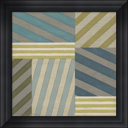 Framed Nautical Stripes II Print