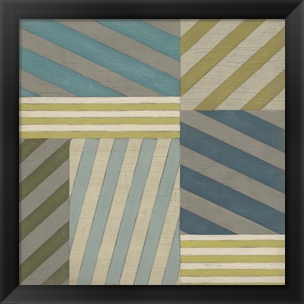 Framed Nautical Stripes II Print