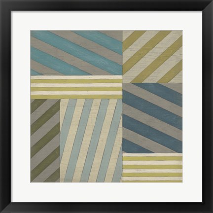 Framed Nautical Stripes II Print