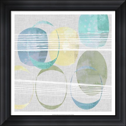 Framed Stone Pattern I Print