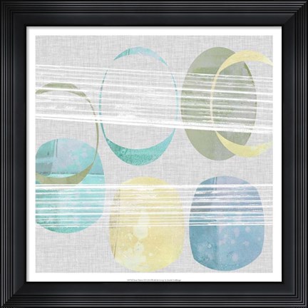 Framed Stone Pattern II Print
