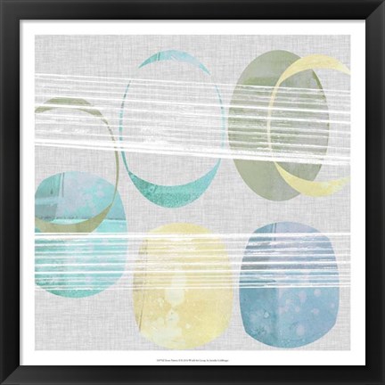 Framed Stone Pattern II Print