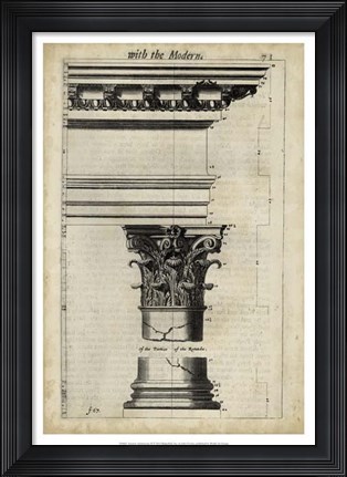 Framed Ancient Architecture II Print