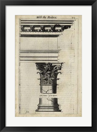 Framed Ancient Architecture II Print