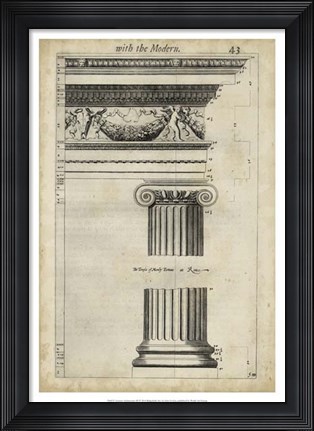 Framed Ancient Architecture III Print