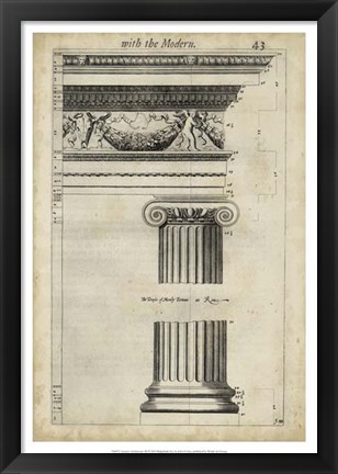 Framed Ancient Architecture III Print