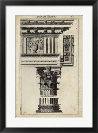 Framed Ancient Architecture VII Print