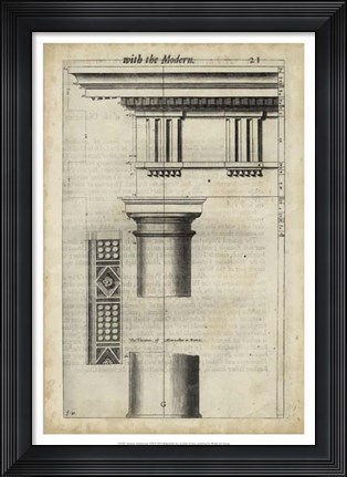 Framed Ancient Architecture VIII Print