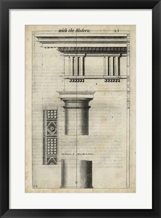 Framed Ancient Architecture VIII Print