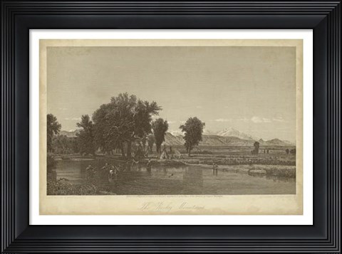 Framed Rocky Mountains Print