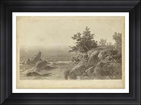Framed On the Beverly Coast, Massachusetts Print