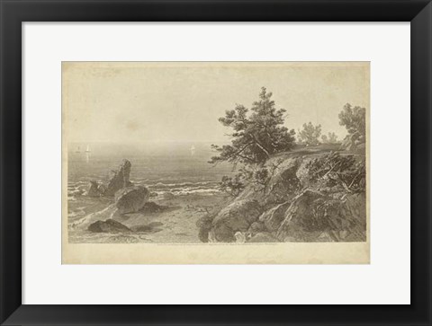 Framed On the Beverly Coast, Massachusetts Print