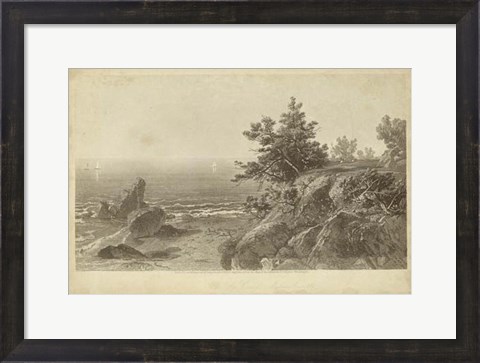 Framed On the Beverly Coast, Massachusetts Print