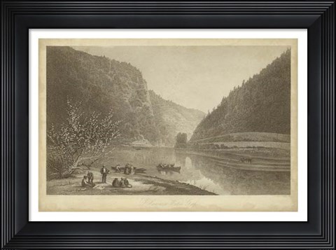 Framed Delaware Water Gap Print