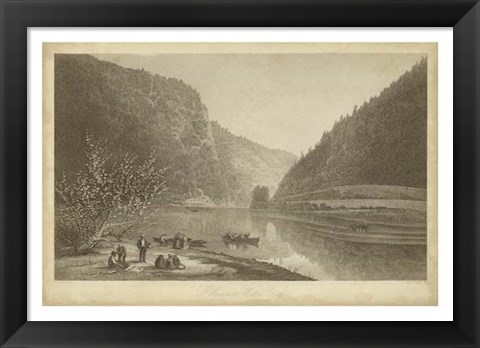 Framed Delaware Water Gap Print