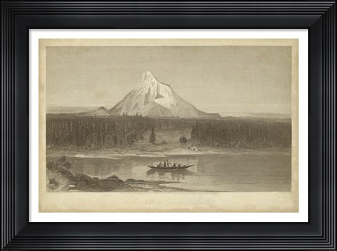 Framed Mount Hood from Columbia Print