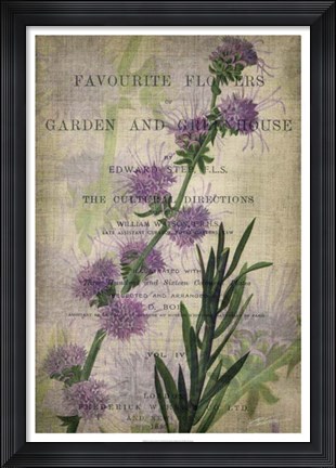 Framed Favorite Flowers I Print