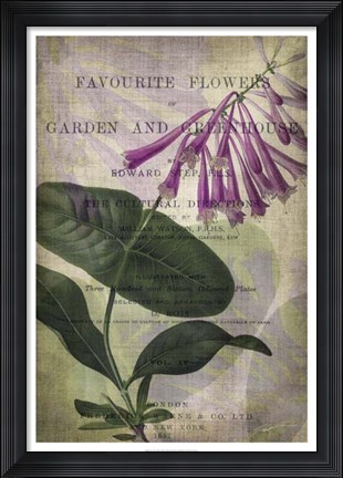 Framed Favorite Flowers III Print