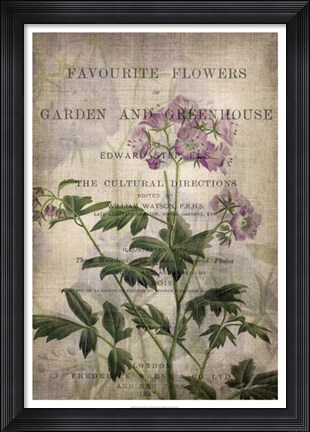 Framed Favorite Flowers IV Print