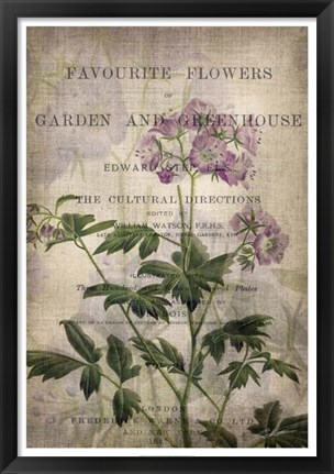 Framed Favorite Flowers IV Print