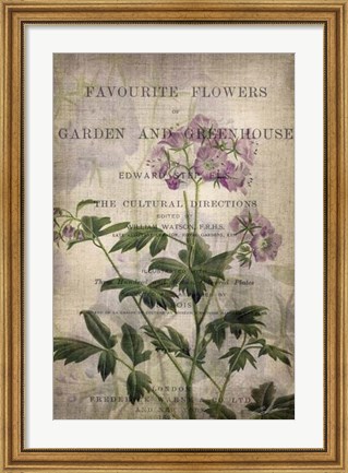 Framed Favorite Flowers IV Print