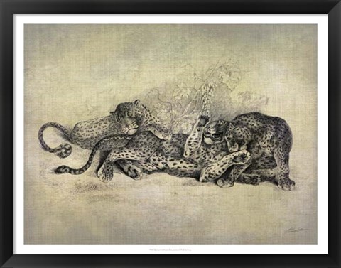 Framed Big Cats I Print