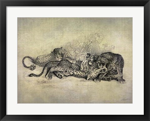 Framed Big Cats I Print