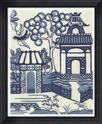 Framed Willow Landscape II Print