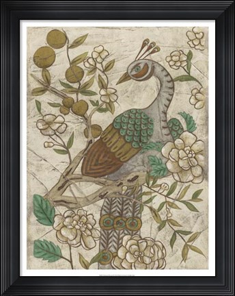 Framed Chinoiserie Pheasant II Print