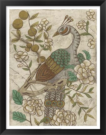 Framed Chinoiserie Pheasant II Print