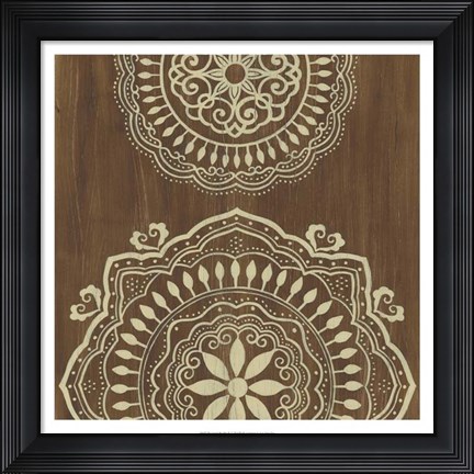 Framed Weathered Mandala IV Print