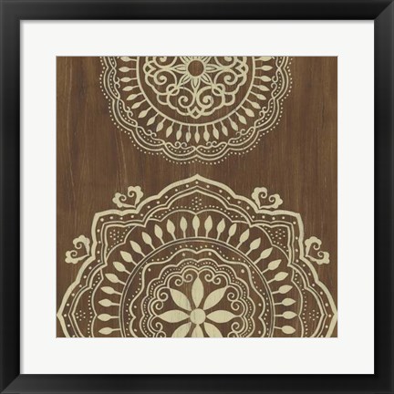 Framed Weathered Mandala IV Print