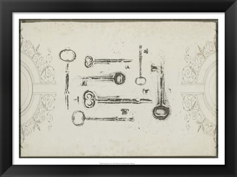 Framed Keepsake Keys II Print