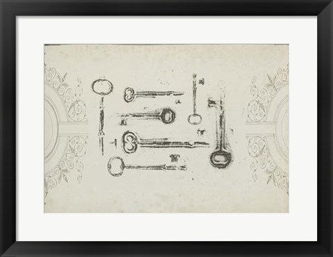 Framed Keepsake Keys II Print