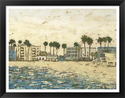 Framed Beach Coast I Print