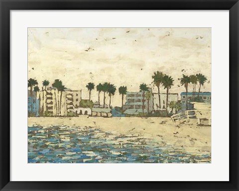 Framed Beach Coast I Print