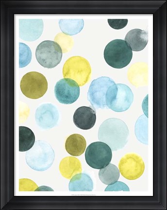 Framed Aquatic Orbit I Print