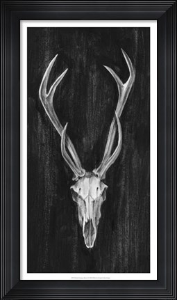 Framed Rustic European Mount I Print