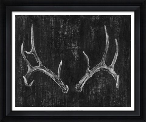 Framed Rustic Antlers II Print