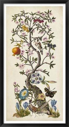 Framed Chinoiserie Natura I Print