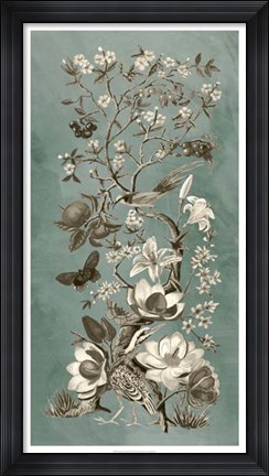 Framed Chinoiserie Patina II Print